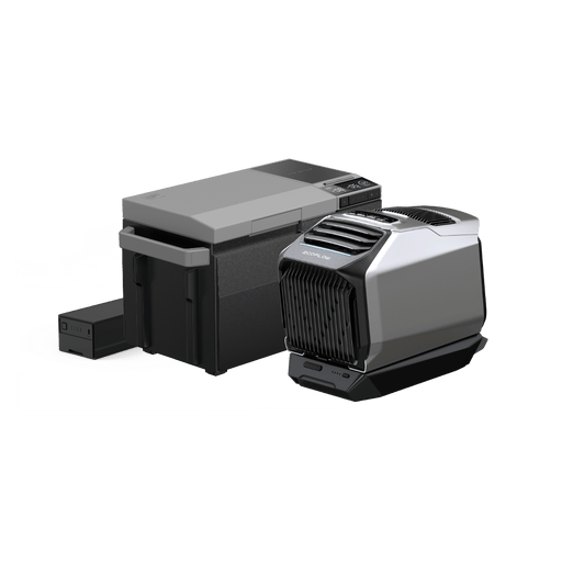 EcoFlow US WAVE 2 + WAVE 2 Add-on Battery + GLACIER + GLACIER Plug-in Battery EcoFlow WAVE 2 Portable Air Conditioner + GLACIER Portable Refrigerator