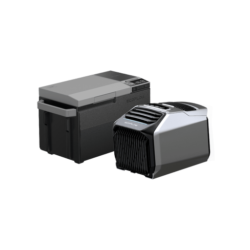 EcoFlow US WAVE 2 + WAVE 2 Add-on Battery + GLACIER + GLACIER Plug-in Battery EcoFlow WAVE 2 Portable Air Conditioner + GLACIER Portable Refrigerator