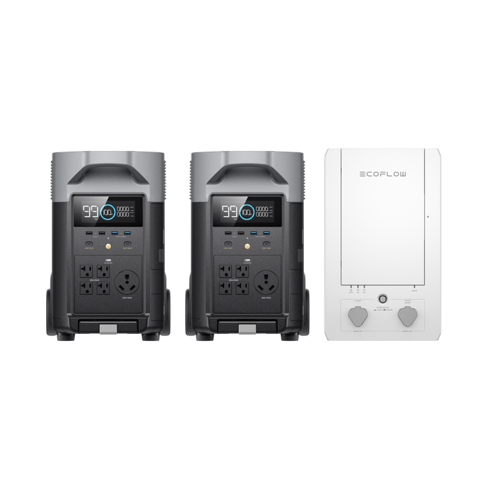 EcoFlow US Bundle 2*DELTA Pro + Smart Home Panel (Combo) Whole-Home Backup Kit: Smart Control Kit